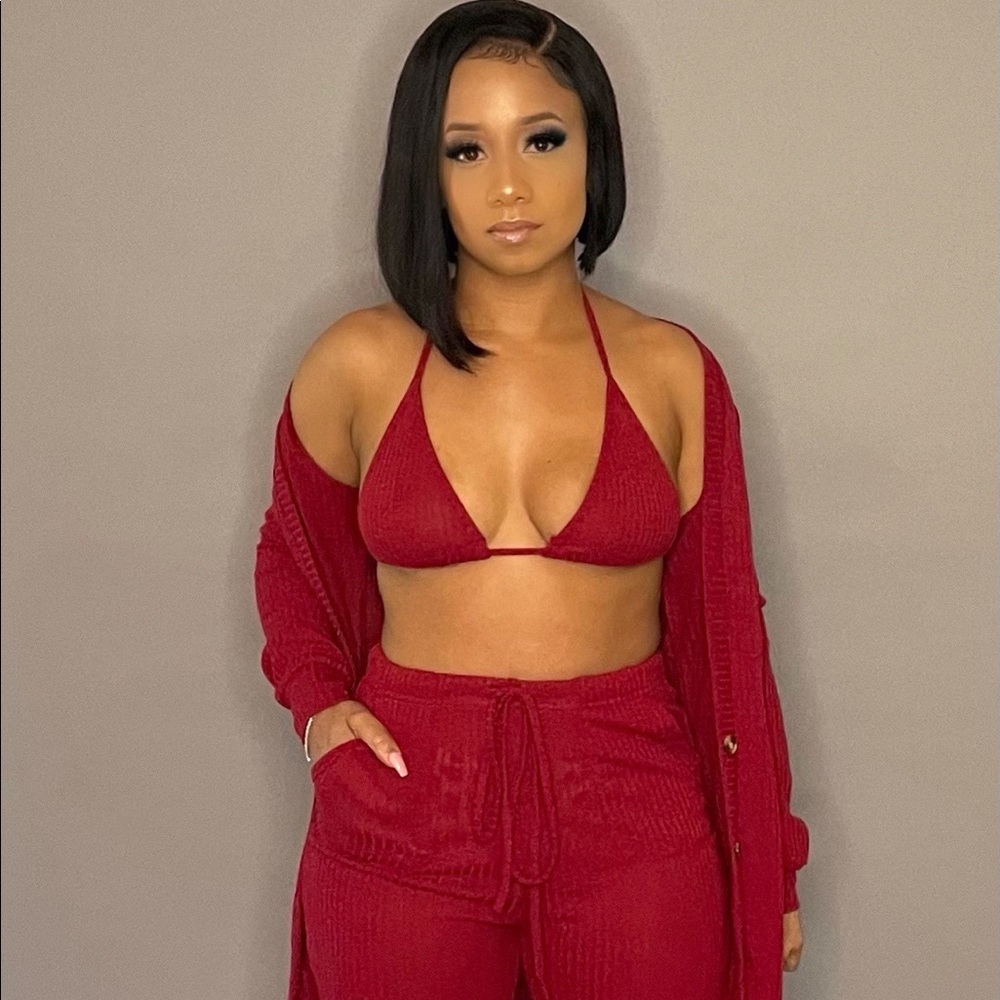Three Piece Cardigan Set